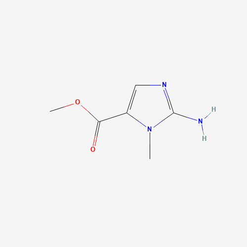 methyl 2-amino-3-methylimidazole-4-carboxylate (CAS: 40361-77-1) - Chemical Structure and Molecular Formula 