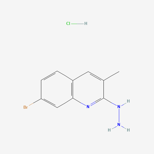 (7-bromo-3-methylquinolin-2-yl)hydrazine;hydrochloride (CAS: 1017360-64-3) - Chemical Structure and Molecular Formula 