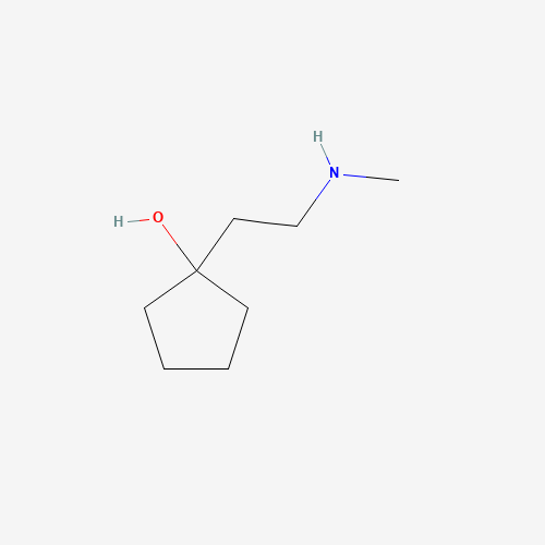 1-[2-(methylamino)ethyl]cyclopentan-1-ol (CAS: 959238-35-8) - Chemical Structure and Molecular Formula 