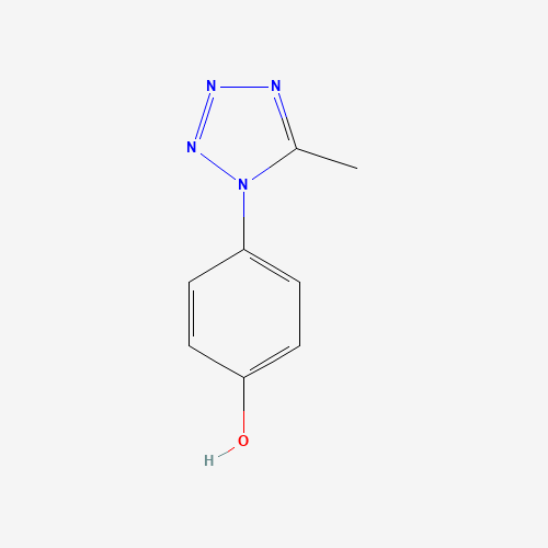 4-(5-methyltetrazol-1-yl)phenol (CAS: 157124-41-9) - Chemical Structure and Molecular Formula 