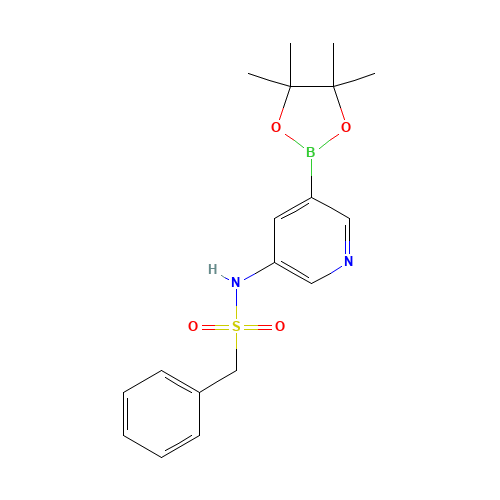1-phenyl-N-[5-(4,4,5,5-tetramethyl-1,3,2-dioxaborolan-2-yl)pyridin-3-yl]methanesulfonamide (CAS: 1083326-51-5) - Related Chemical Product