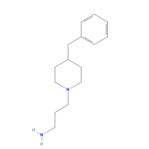 3-(4-benzylpiperidin-1-yl)propan-1-amine (CAS: 24157-18-4) - Chemical Structure and Molecular Formula 