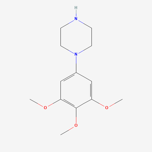 1-(3,4,5-trimethoxyphenyl)piperazine;hydrochloride (CAS: 38869-07-7) - Chemical Structure and Molecular Formula 