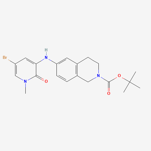 tert-butyl 6-[(5-bromo-1-methyl-2-oxopyridin-3-yl)amino]-3,4-dihydro-1H-isoquinoline-2-carboxylate (CAS: 1346675-60-2) - Related Chemical Product