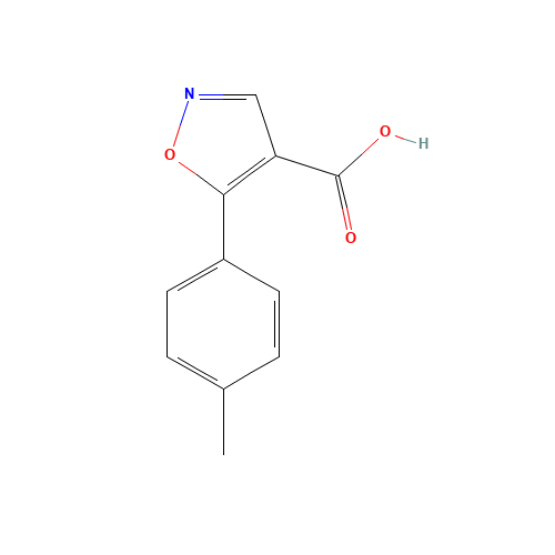 5-(4-methylphenyl)-1,2-oxazole-4-carboxylic acid (CAS: 887408-19-7) - Chemical Structure and Molecular Formula 