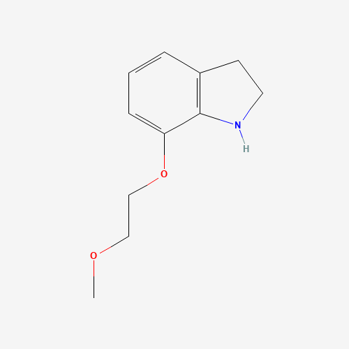7-(2-methoxyethoxy)-2,3-dihydro-1H-indole (CAS: 949158-18-3) - Chemical Structure and Molecular Formula 