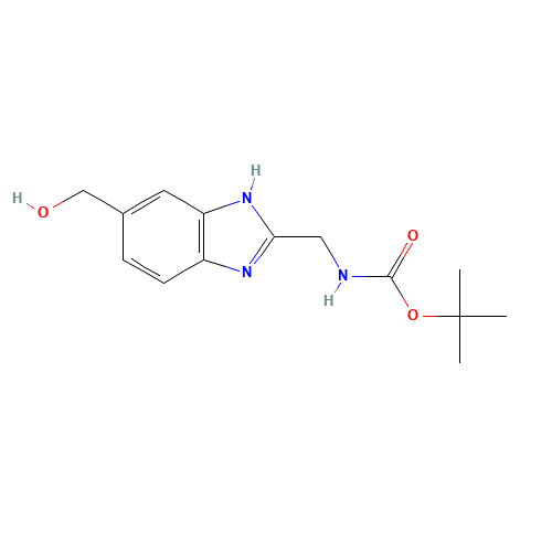 tert-butyl N-[[6-(hydroxymethyl)-1H-benzimidazol-2-yl]methyl]carbamate (CAS: 864274-96-4) - Related Chemical Product