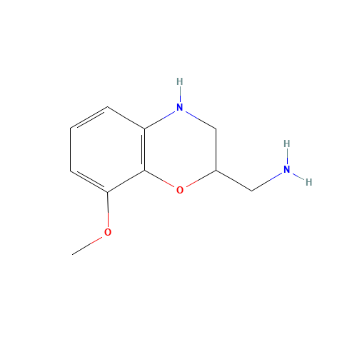 (8-methoxy-3,4-dihydro-2H-1,4-benzoxazin-2-yl)methanamine (CAS: 1257703-85-7) - Related Chemical Product