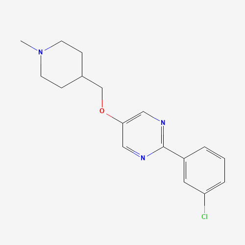 2-(3-chlorophenyl)-5-[(1-methylpiperidin-4-yl)methoxy]pyrimidine (CAS: 1314391-57-5) - Related Chemical Product