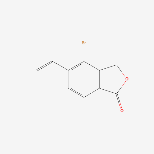 4-bromo-5-ethenyl-3H-2-benzofuran-1-one (CAS: 1255206-90-6) - Chemical Structure and Molecular Formula 