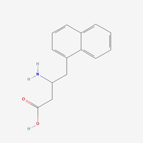 3-amino-4-naphthalen-1-ylbutanoic acid (CAS: 465498-55-9) - Chemical Structure and Molecular Formula 