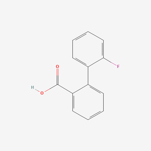 2-(2-fluorophenyl)benzoic acid (CAS: 361-92-2) - Chemical Structure and Molecular Formula 