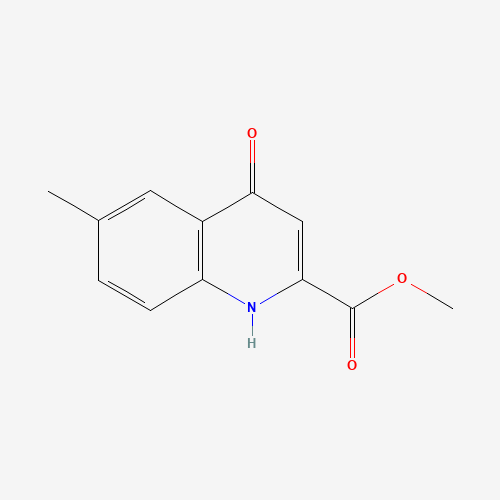 methyl 6-methyl-4-oxo-1H-quinoline-2-carboxylate (CAS: 950265-42-6) - Chemical Structure and Molecular Formula 
