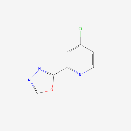 2-(4-chloropyridin-2-yl)-1,3,4-oxadiazole (CAS: 758709-88-5) - Chemical Structure and Molecular Formula 