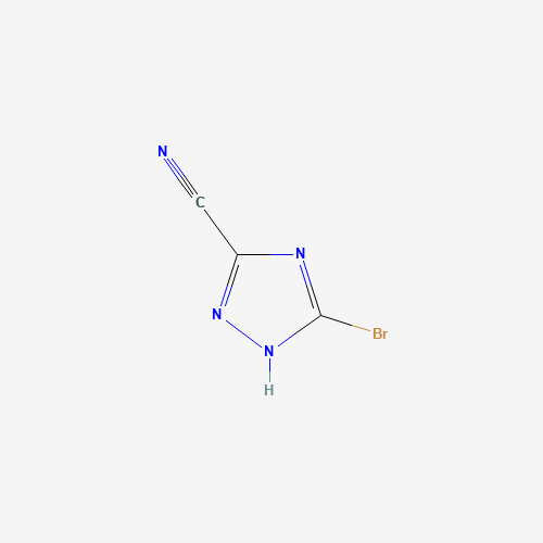 5-bromo-1H-1,2,4-triazole-3-carbonitrile (CAS: 1427475-12-4) - Chemical Structure and Molecular Formula 