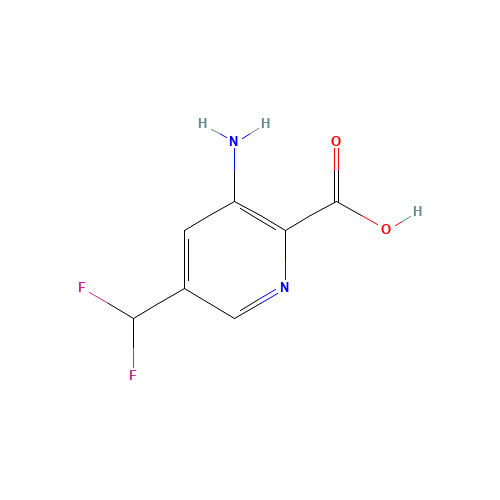 3-amino-5-(difluoromethyl)pyridine-2-carboxylic acid (CAS: 1386986-28-2) - Related Chemical Product