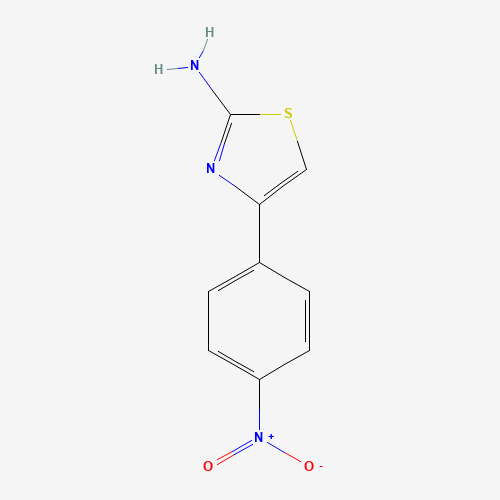 4-(4-nitrophenyl)-1,3-thiazol-2-amine (CAS: 2104-09-8) - Chemical Structure and Molecular Formula 