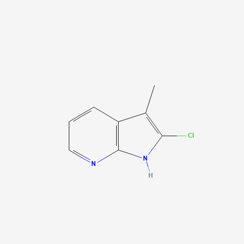 2-chloro-3-methyl-1H-pyrrolo[2,3-b]pyridine (CAS: 145934-57-2) - Chemical Structure and Molecular Formula 