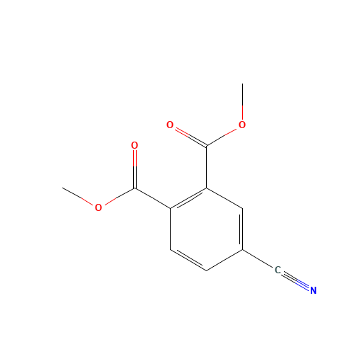 dimethyl 4-cyanobenzene-1,2-dicarboxylate (CAS: 51927-06-1) - Chemical Structure and Molecular Formula 