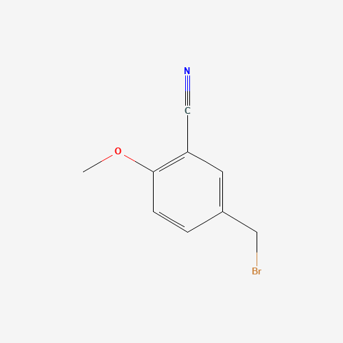 5-(bromomethyl)-2-methoxybenzonitrile (CAS: 320407-91-8) - Chemical Structure and Molecular Formula 
