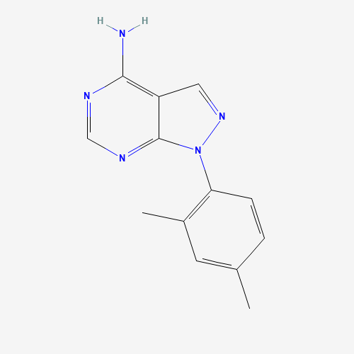 1-(2,4-dimethylphenyl)pyrazolo[3,4-d]pyrimidin-4-amine (CAS: 852313-96-3) - Chemical Structure and Molecular Formula 