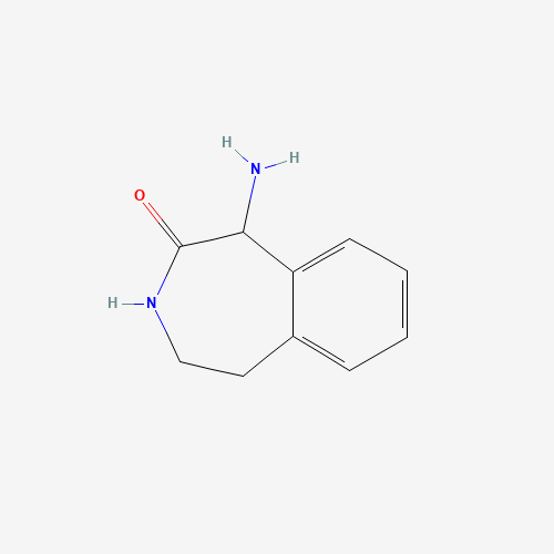 5-amino-1,2,3,5-tetrahydro-3-benzazepin-4-one (CAS: 253185-43-2) - Chemical Structure and Molecular Formula 