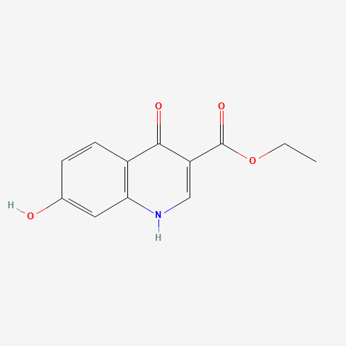 ethyl 7-hydroxy-4-oxo-1H-quinoline-3-carboxylate (CAS: 104047-30-5) - Chemical Structure and Molecular Formula 