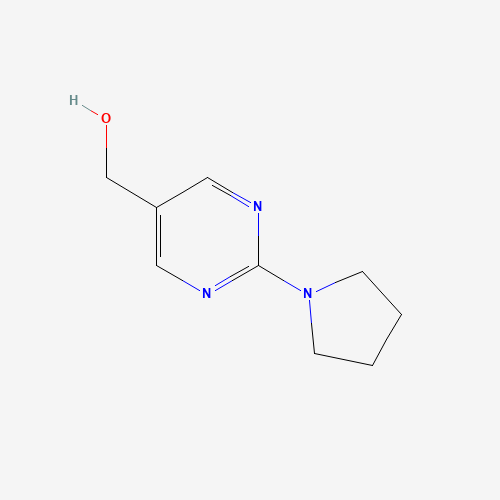 (2-pyrrolidin-1-ylpyrimidin-5-yl)methanol (CAS: 937796-11-7) - Chemical Structure and Molecular Formula 