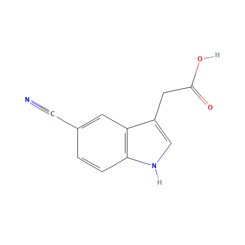 2-(5-cyano-1H-indol-3-yl)acetic acid (CAS: 202124-89-8) - Related Chemical Product