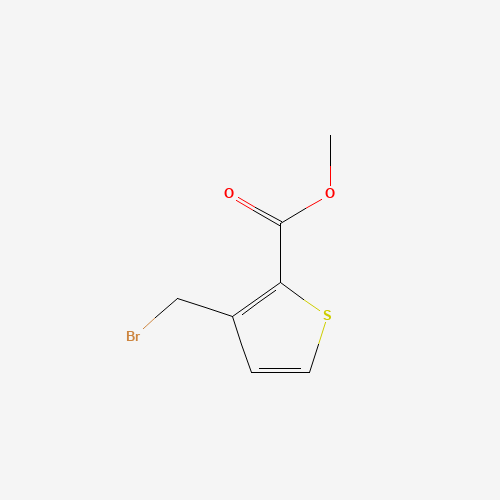 methyl 3-(bromomethyl)thiophene-2-carboxylate (CAS: 59961-15-8) - Chemical Structure and Molecular Formula 