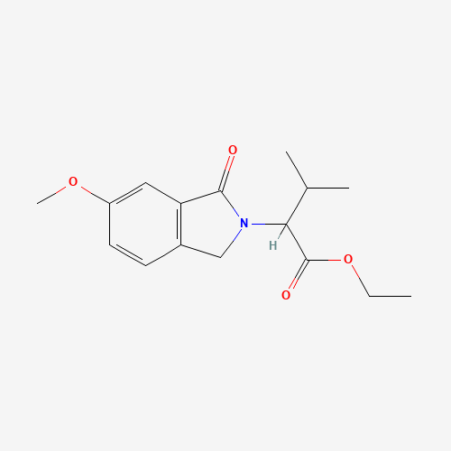 ethyl 2-(5-methoxy-3-oxo-1H-isoindol-2-yl)-3-methylbutanoate (CAS: 1448190-08-6) - Chemical Structure and Molecular Formula 