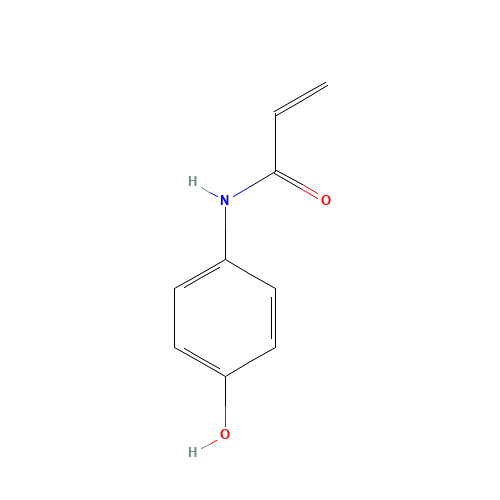 N-(4-hydroxyphenyl)prop-2-enamide (CAS: 34443-04-4) - Chemical Structure and Molecular Formula 