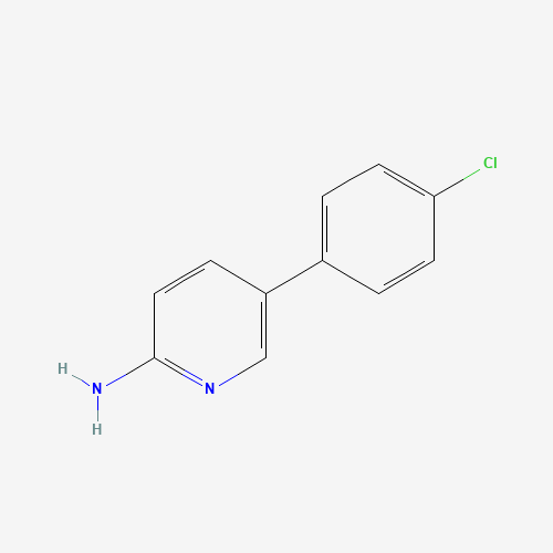 5-(4-chlorophenyl)pyridin-2-amine (CAS: 84596-08-7) - Chemical Structure and Molecular Formula 