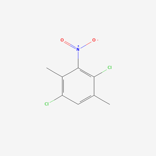 1,4-dichloro-2,5-dimethyl-3-nitrobenzene (CAS: 3463-43-2) - Chemical Structure and Molecular Formula 