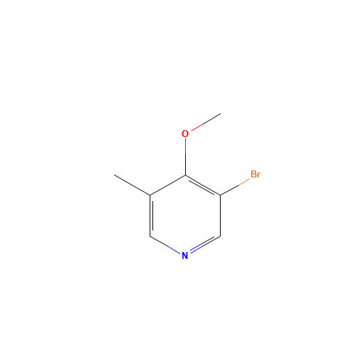 3-bromo-4-methoxy-5-methylpyridine (CAS: 1256807-69-8) - Chemical Structure and Molecular Formula 