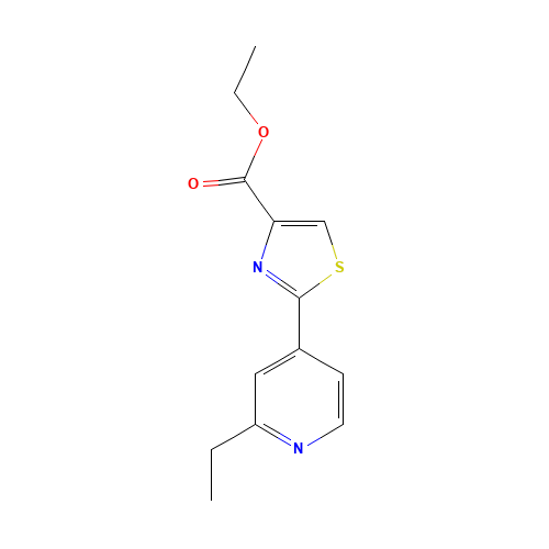 ethyl 2-(2-ethylpyridin-4-yl)-1,3-thiazole-4-carboxylate (CAS: 630410-54-7) - Related Chemical Product