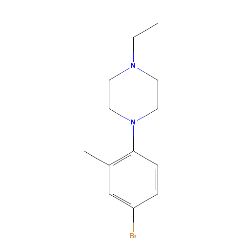 1-(4-bromo-2-methylphenyl)-4-ethylpiperazine (CAS: 1092500-84-9) - Related Chemical Product