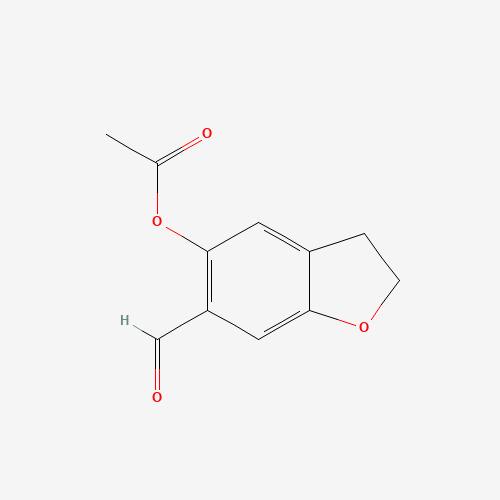 (6-formyl-2,3-dihydro-1-benzofuran-5-yl) acetate (CAS: 120695-07-0) - Related Chemical Product