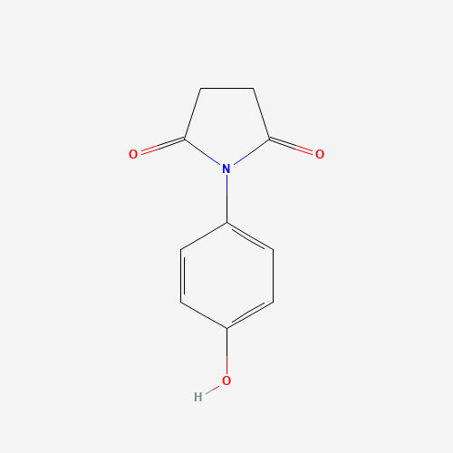 1-(4-hydroxyphenyl)pyrrolidine-2,5-dione (CAS: 10187-21-0) - Chemical Structure and Molecular Formula 