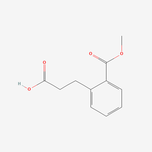 3-(2-methoxycarbonylphenyl)propanoic acid (CAS: 81329-74-0) - Chemical Structure and Molecular Formula 
