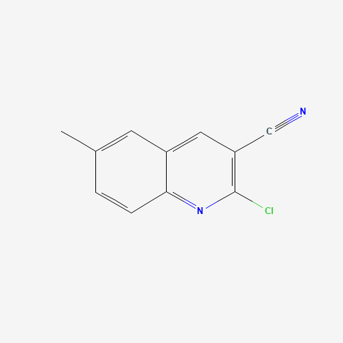 2-chloro-6-methylquinoline-3-carbonitrile (CAS: 483287-37-2) - Chemical Structure and Molecular Formula 