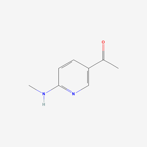 1-[6-(methylamino)pyridin-3-yl]ethanone (CAS: 856014-63-6) - Chemical Structure and Molecular Formula 