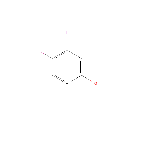 1-fluoro-2-iodo-4-methoxybenzene (CAS: 1028263-94-6) - Chemical Structure and Molecular Formula 