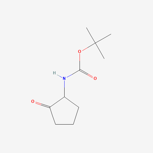 tert-butyl N-(2-oxocyclopentyl)carbamate (CAS: 477585-30-1) - Chemical Structure and Molecular Formula 