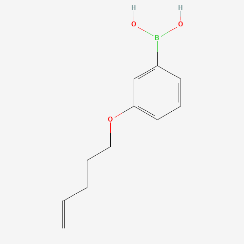 (3-pent-4-enoxyphenyl)boronic acid (CAS: 884539-84-8) - Chemical Structure and Molecular Formula 