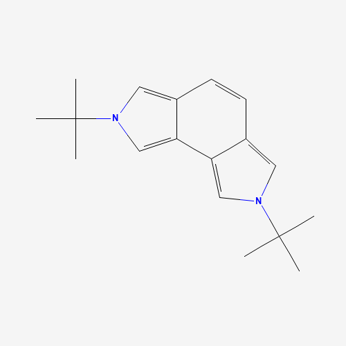 2,7-ditert-butylpyrrolo[3,4-e]isoindole (CAS: 118644-07-8) - Chemical Structure and Molecular Formula 