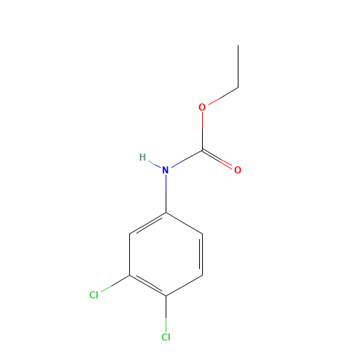 ethyl N-(3,4-dichlorophenyl)carbamate (CAS: 7159-94-6) - Chemical Structure and Molecular Formula 