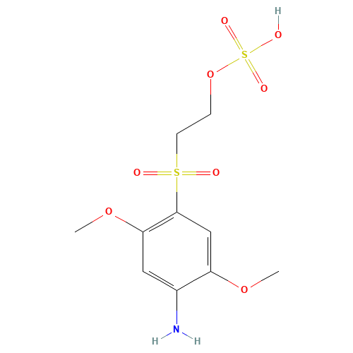 2-(4-amino-2,5-dimethoxyphenyl)sulfonylethyl hydrogen sulfate (CAS: 26672-24-2) - Related Chemical Product