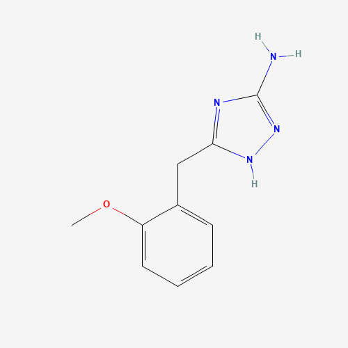 5-[(2-methoxyphenyl)methyl]-1H-1,2,4-triazol-3-amine (CAS: 502685-70-3) - Chemical Structure and Molecular Formula 