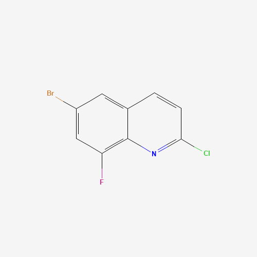 6-bromo-2-chloro-8-fluoroquinoline (CAS: 1215767-81-9) - Chemical Structure and Molecular Formula 